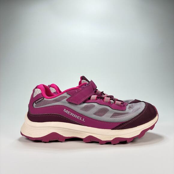 Merrell Moab Speed Low Purple Waterproof Hiking Shoes MK165879 Youth Size 5.5M - Picture 1 of 10